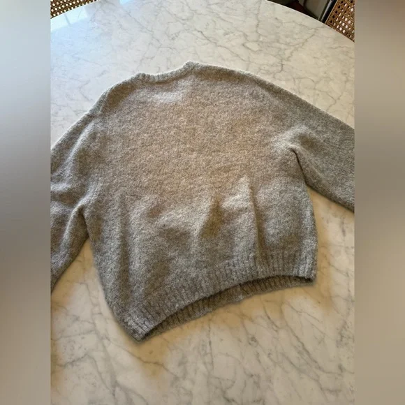 NATION TESSA CARDIGAN IN DOVE GRAY HEATHER - Picture 8 of 10